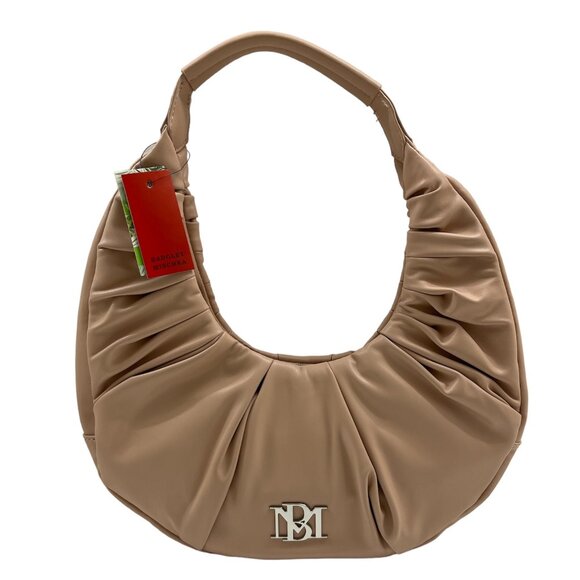 Badgley Mischka Handbags - Badgley Mischka - Pleats Shoulder Bag - Pink/Peach Vegan Leather - NWT